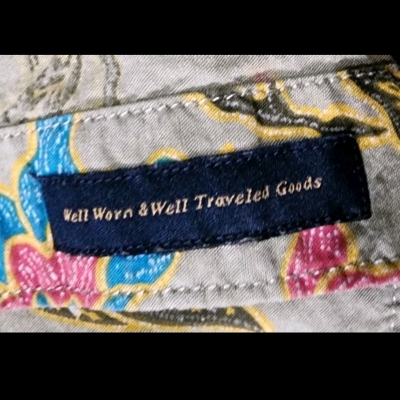 ROARK Men's Gonzo 100% Organic Cotton Floral Button-up Shirt Size Medium - Picture 8 of 10